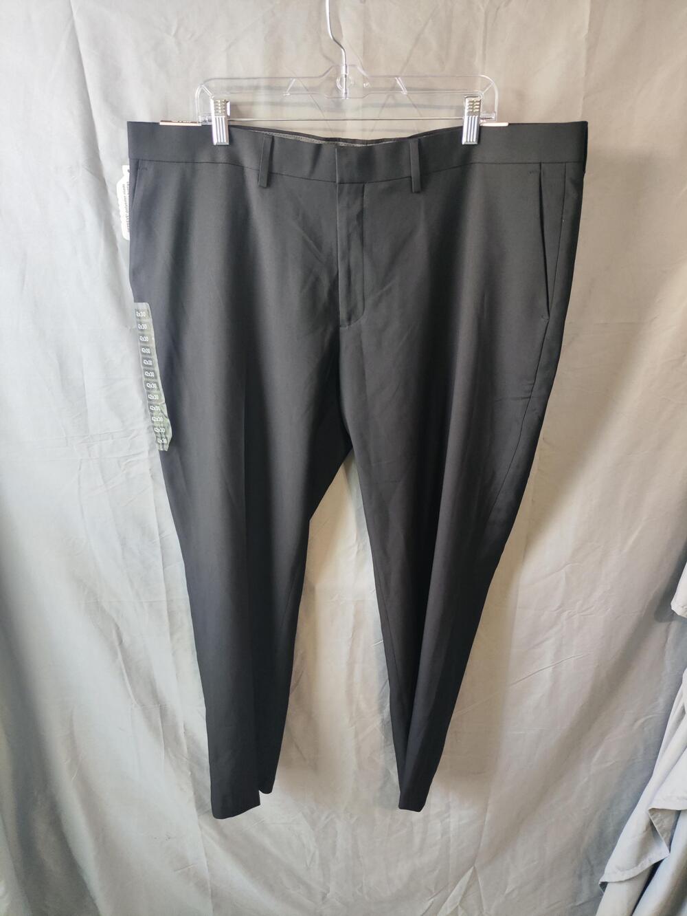 Haggar Pants Mens 42x30 Straight Fit Performance Comfort Dress 4 Way Stretch